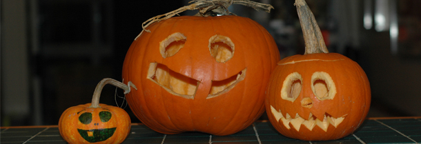 Some jack-o-lanterns