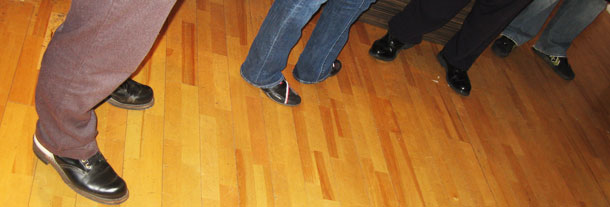 The feet of Vancouver bloggers